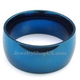 10 Mm Runder Blauer Titanring