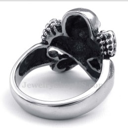 Totenkopfring Aus Titan