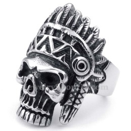 Titan Indianer Totenkopf Ring