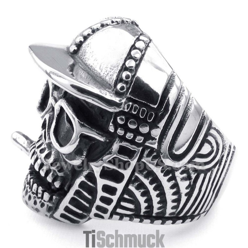 Titan-Baseballkappe Mit Totenkopf-Ring