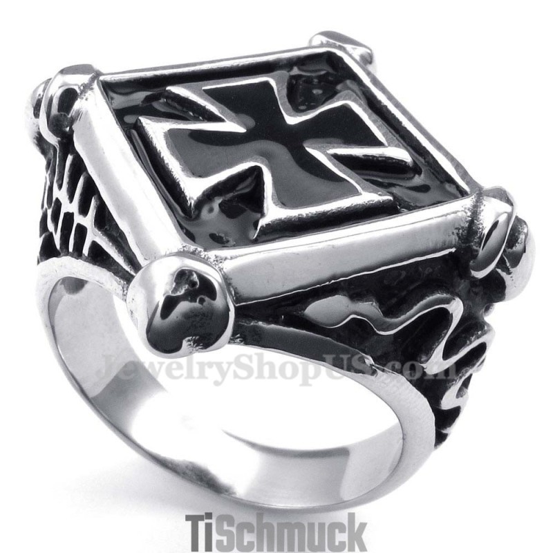 Titan-Ring Mit Rautenkreuz Titan-Ring Mit Rautenkreuz