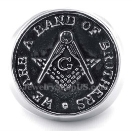 Freimaurerring Aus Titan