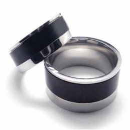 8 Mm Schwarzer Titanring Für Herren