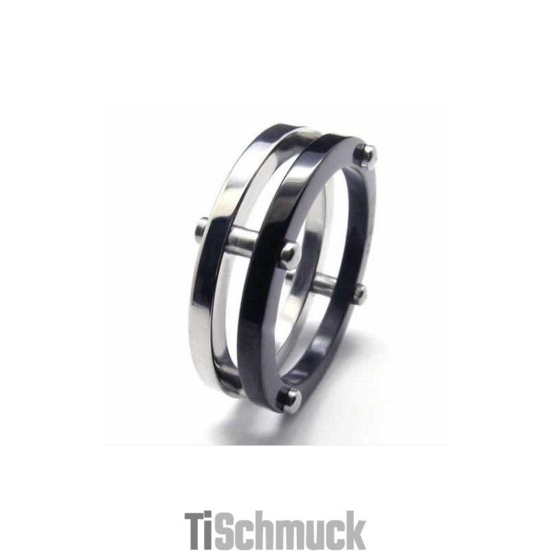 Two Circles Herrenring Aus Titan, 6 Mm Two Circles Herrenring Aus Titan, 6 Mm