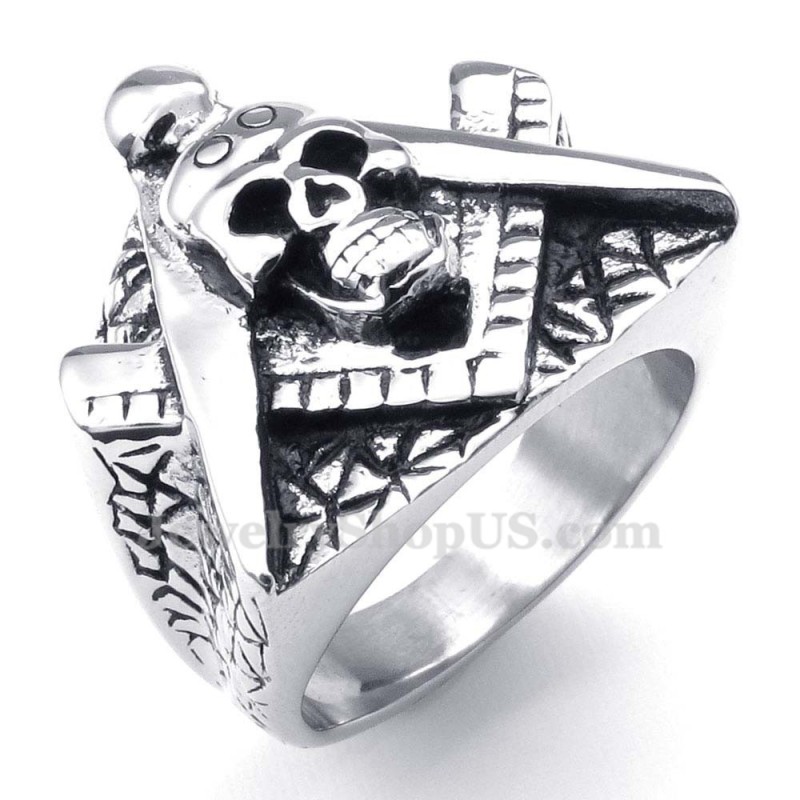 Titan Freimaurer Totenkopf Ring Titan Freimaurer Totenkopf Ring