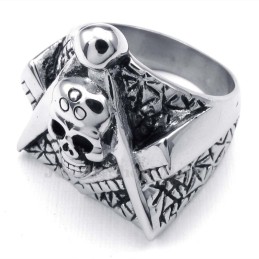 Titan Freimaurer Totenkopf Ring