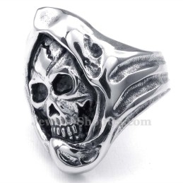 Totenkopfring Aus Titan