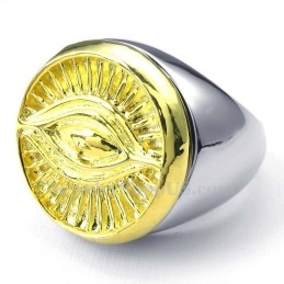 Goldener Sonnengott-Titanring