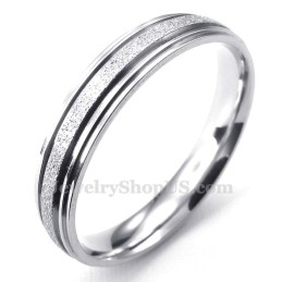 Sandgestrahlter Sweetheart-Ring Aus Titan (Damen)