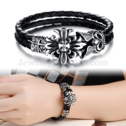 Guter Verkauf Herren Titan Lederarmband C871