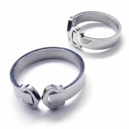 Herz Mit Herz Verbunden 8Mm Titanring
