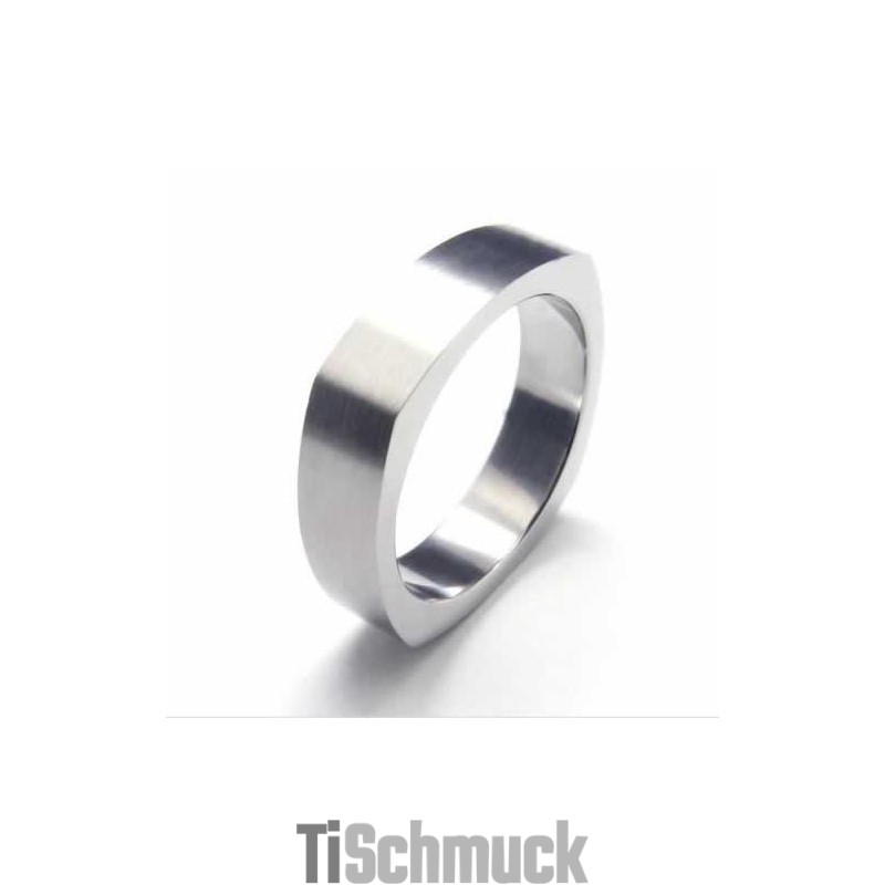 5 Mm Unisex-Ring Aus Reinem Titan 5 Mm Unisex-Ring Aus Reinem Titan