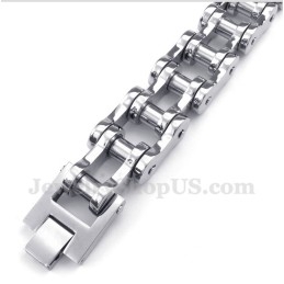 Herren-Fahrradkettenarmband Aus Titan
