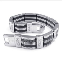 Herrenarmband Aus Titan Und Kautschuk