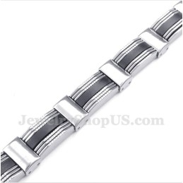 Herrenarmband Aus Titan Und Kautschuk