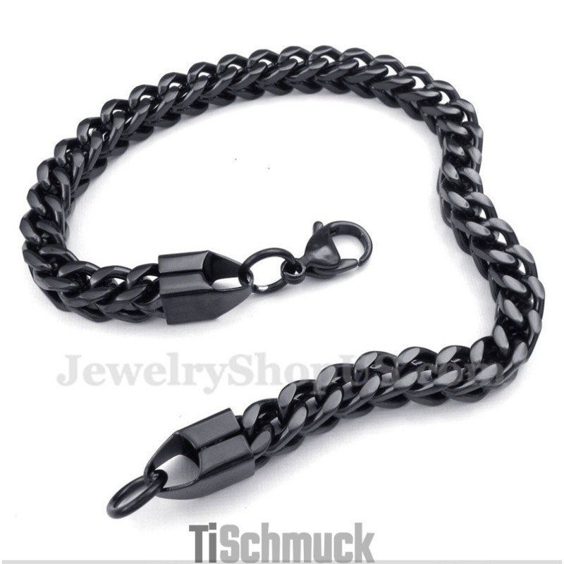 Schwarzes Titanarmband Für Herren
