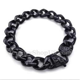Schwarzes Titan-Gussarmband Für Herren