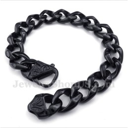 Schwarzes Titan-Gussarmband Für Herren