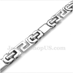 Herrenarmband Aus Titan Mit Griechischem Mäandermuster