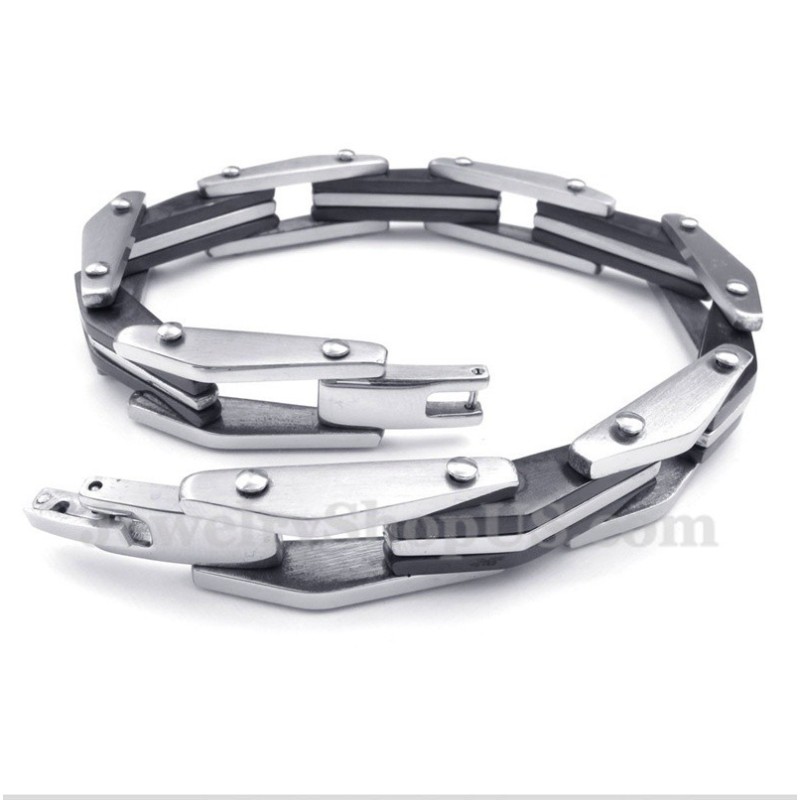 Schwarzes Titanarmband Für Herren