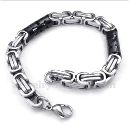 Herrenarmband Aus Titan Mit Schwarzem Zylinder