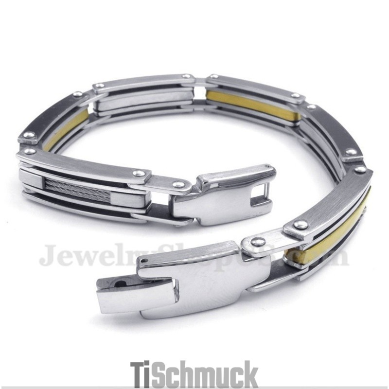 Herren Titan-Gold-Armband