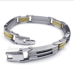 Herren-Armband Aus Titan Und Gold