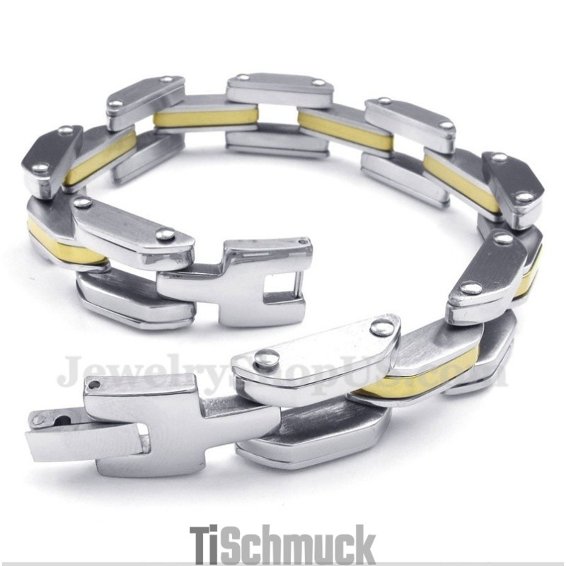 Herren Titan-Gold-Armband