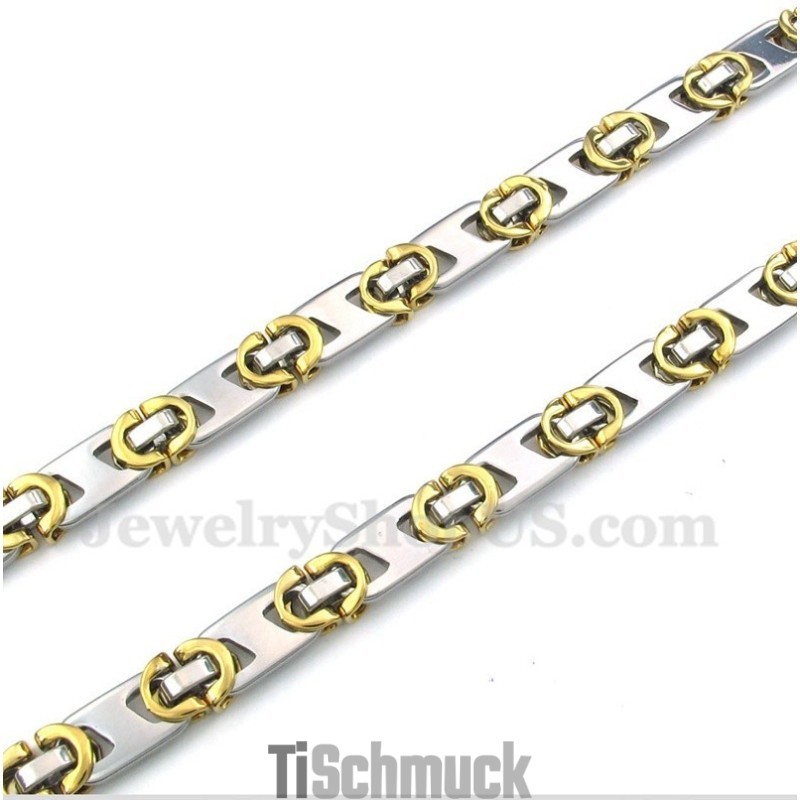 Herren Titan Gold Halbmond Halskette Herren Titan Gold Halbmond Halskette