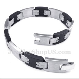 Schwarzes Titanarmband Für Herren