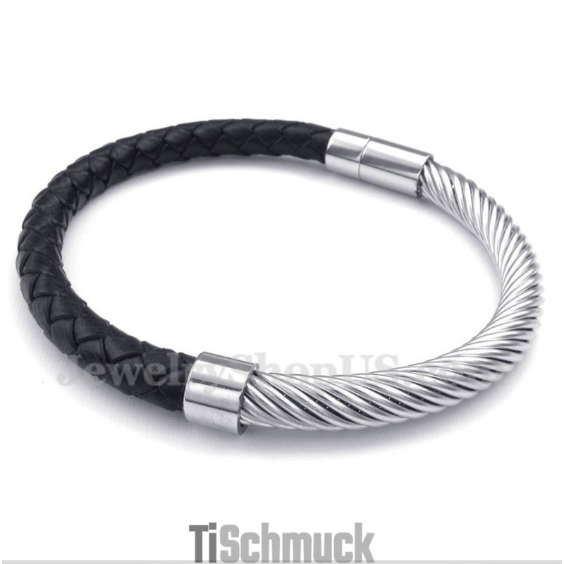 Herren Titan Lederarmband Herren Titan Lederarmband