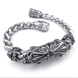 Herrenarmband Aus Titan Mit Gegossenen Diamanten