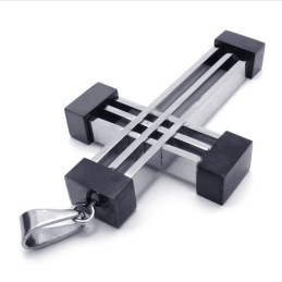 Neuer Weave Cross Titan-Anhänger (Schwarz)