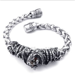 Herrenarmband Aus Titan Mit Roten Diamanten