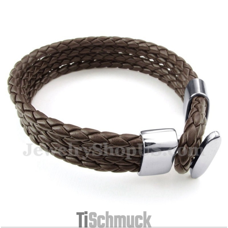 Herren Titan Lederarmband Herren Titan Lederarmband