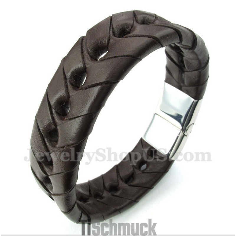 Herren Titan Lederarmband Herren Titan Lederarmband