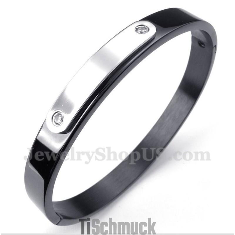Schwarzes Titanarmband Für Herren Schwarzes Titanarmband Für Herren