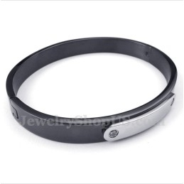 Schwarzes Titanarmband Für Herren