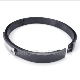 Schwarzes Titanarmband Für Herren