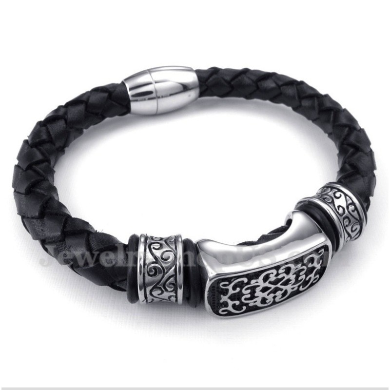 Herren Titan Lederarmband Herren Titan Lederarmband