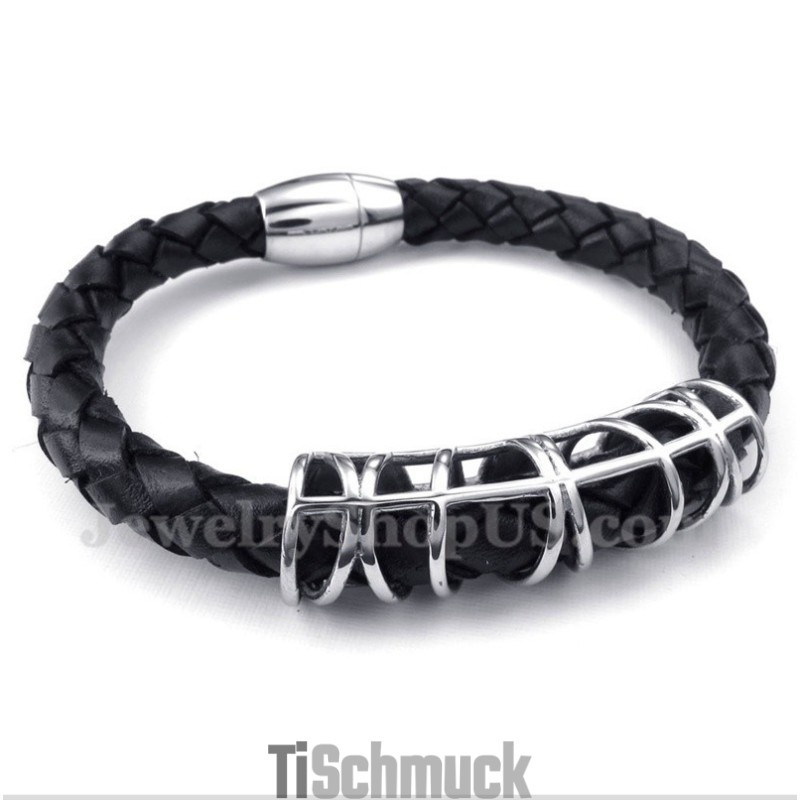Herren Titan Lederarmband Herren Titan Lederarmband