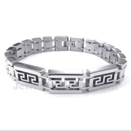 Herrenarmband Aus Titan Mit Griechischem Mäandermuster