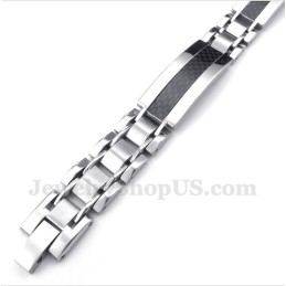 Herrenarmband Aus Titan Und Kohlefaser