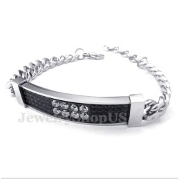 Herren Titan Black Diamond Herren Paar Armband