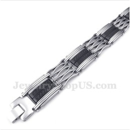 Herrenarmband Aus Titan Mit Griechischem Mäandermuster