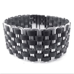 Herren Leder Titan Armband