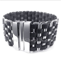 Herren Leder Titan Armband