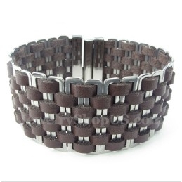 Herren Leder Titan Armband