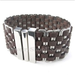 Herren Leder Titan Armband