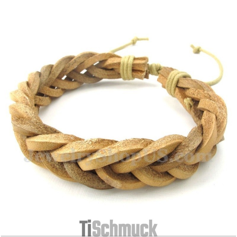 Herren Leder Titan Armband Herren Leder Titan Armband